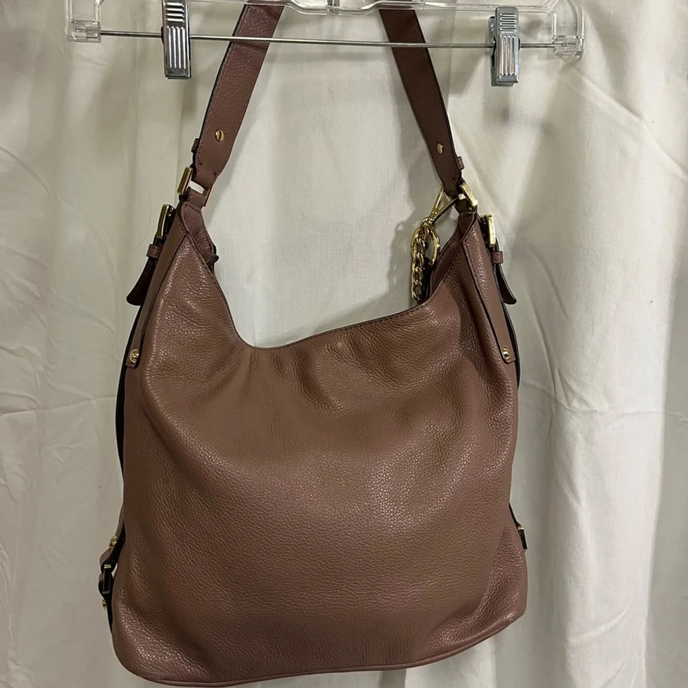 Michael Kors Brown Leather Shoulder Bag